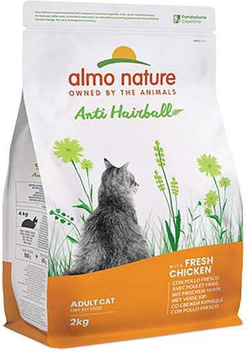 almo nature Functional Anti Hairball Dry Cat Food with Chicken, 400g?663