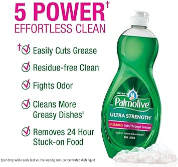 Palmolive Ultra Strength Dish Soap -10 Fl Oz (Pack of 2) : Health & Household