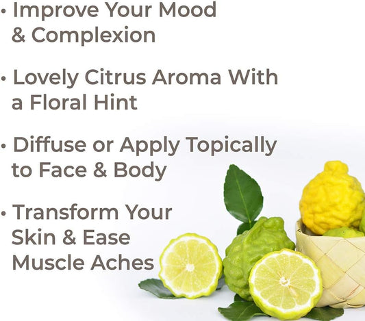 Plant Therapy Organic Bergamot Essential Oil 30 Ml (1 Oz) 100% Pure, Undiluted, Therapeutic Grade