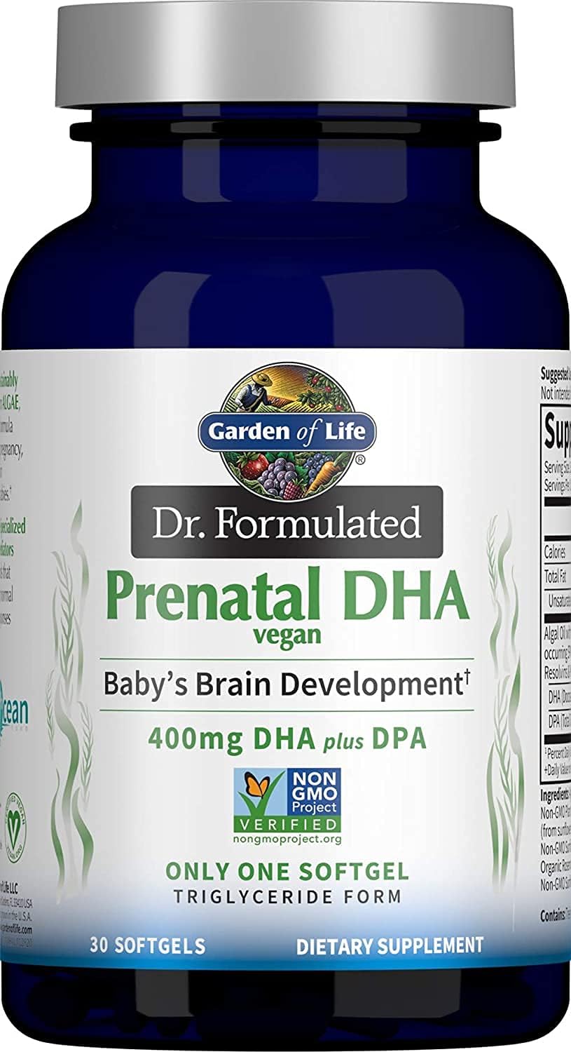 Garden of Life Dr. Formulated Prenatal Vegan DHA - Certified Vegan Ome