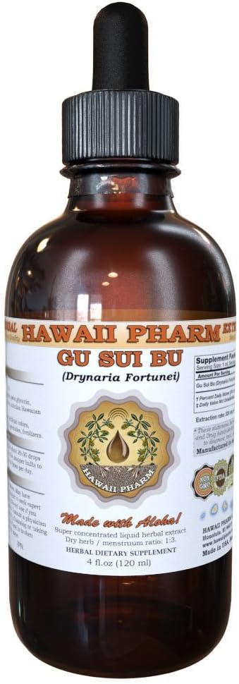 Gu Sui Bu Tincture, Gu Sui Bu, Drynaria (Drynaria Fortunei) Root Liquid Extract, Herbal Supplement 2X32 Oz Unfiltered : Health & Household