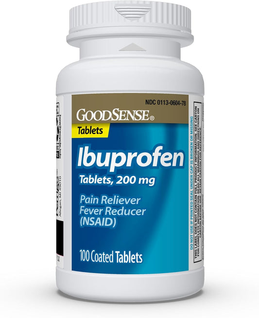 Goodsense Ibuprofen Tablets, 200 Mg, Pain Reliever And Fever Reducer, 100 Count