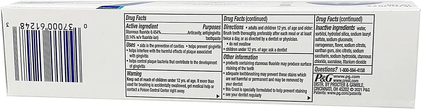 Crest Pro Health Ultra Gum Detoxify Toothpaste (4-Pack, 5.2 Oz Each) : Books