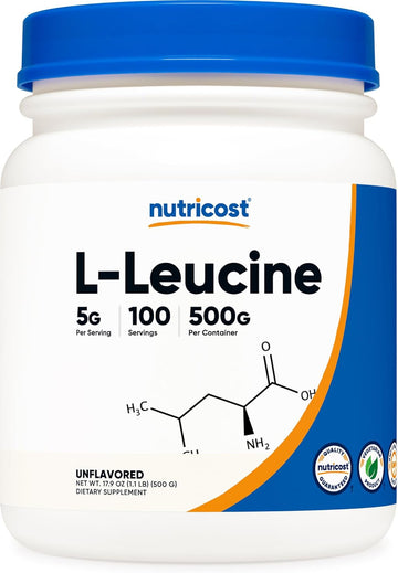 Nutricost Pure L-Leucine Powder 500 Grams