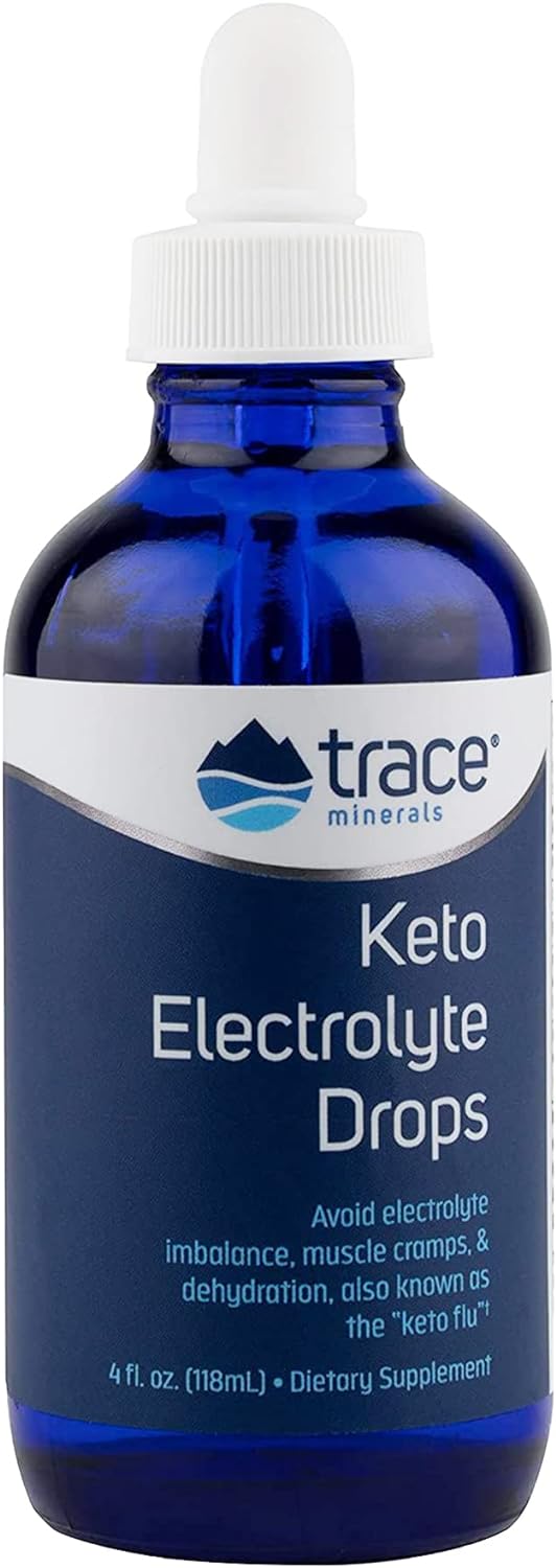 Trace Minerals | Keto Electrolyte Drops | Sugar Free Full Spectrum Electrolytes for Sustained Energy | Gluten Free, Vegan | 24 Servings
