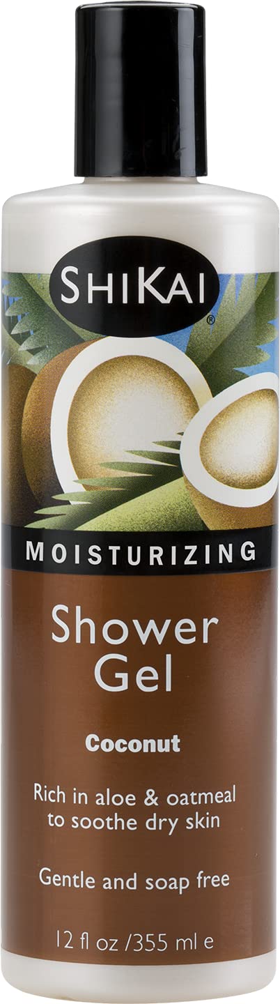 ShiKai - Daily Moisturizing Shower Gel (Coconut, 12 oz) | Gentle Soap-free Formula | With Aloe Vera & Oatmeal for Soft, Healthy Skin | Dry Skin Relief : Bath And Shower Gels : Beauty & Personal Care