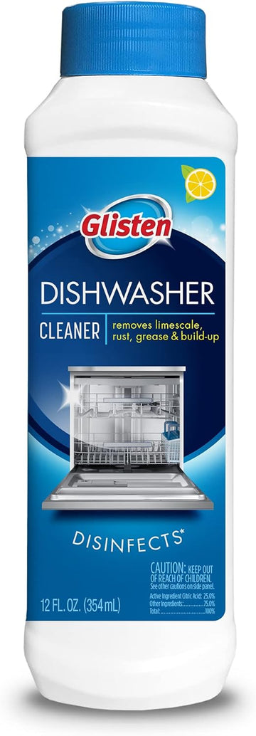 Glisten Glisten-Dm06N-12Oz Dm06N Dishwasher Magic Cleaner And Disinfectant, 1-Pack