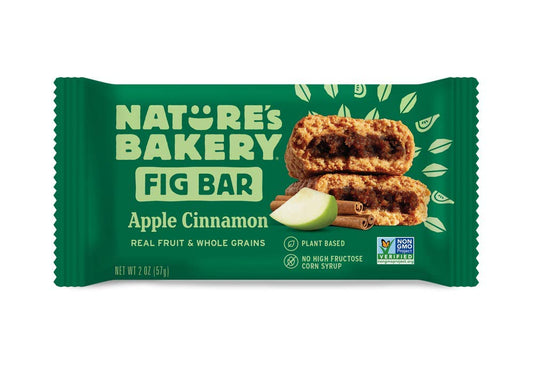 Nature'S Bakery Whole Wheat Fig Bar, Vegan + Non-Gmo, Apple Cinnamon (12 Count)