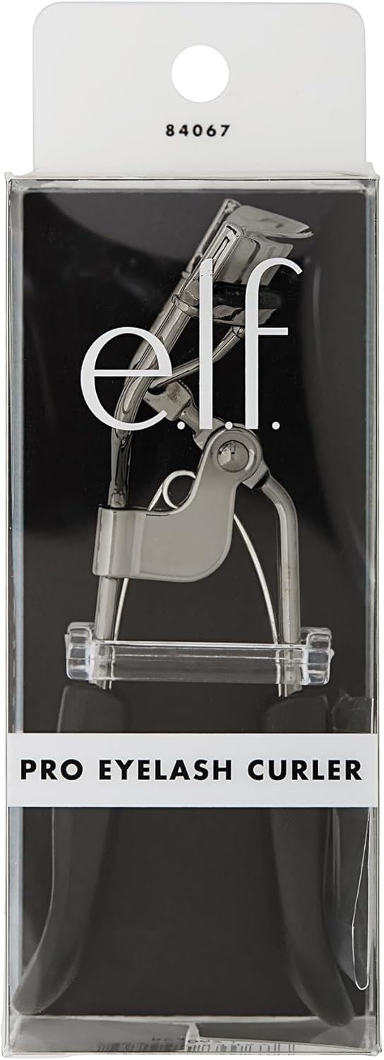 e.l.f. Pro Eyelash Curler Strong, Contoured, Lifting Creates Long Lasting, Eye-Opening, Voluminous Lashes Includes Additional Rubber Replacement Pad Gunmetal,84067 : Amazon.co.uk: Beauty
