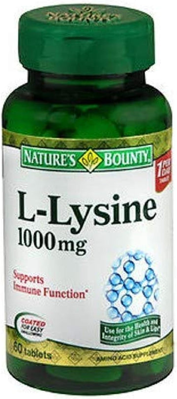 Nature'S Bounty L-Lysine 1000 Mg Tablets 60 Count(Pack Of 4)