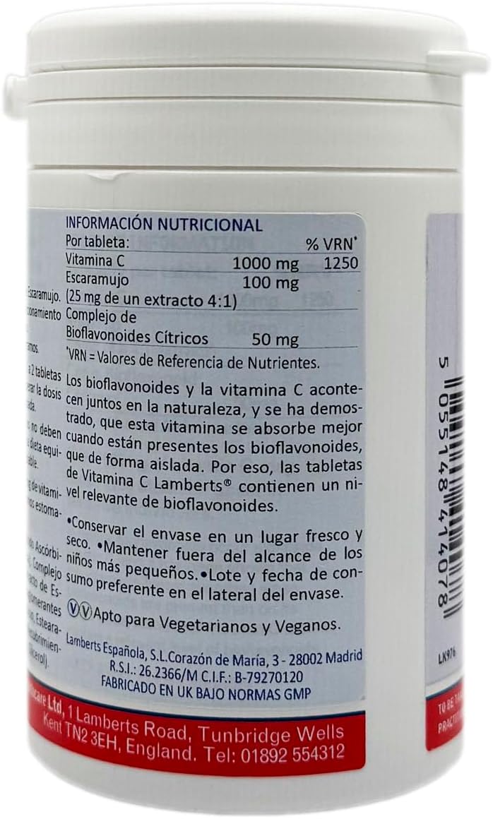 Lamberts Vitamin C 1000mg 120 Tablets : Amazon.co.uk: Health & Personal Care