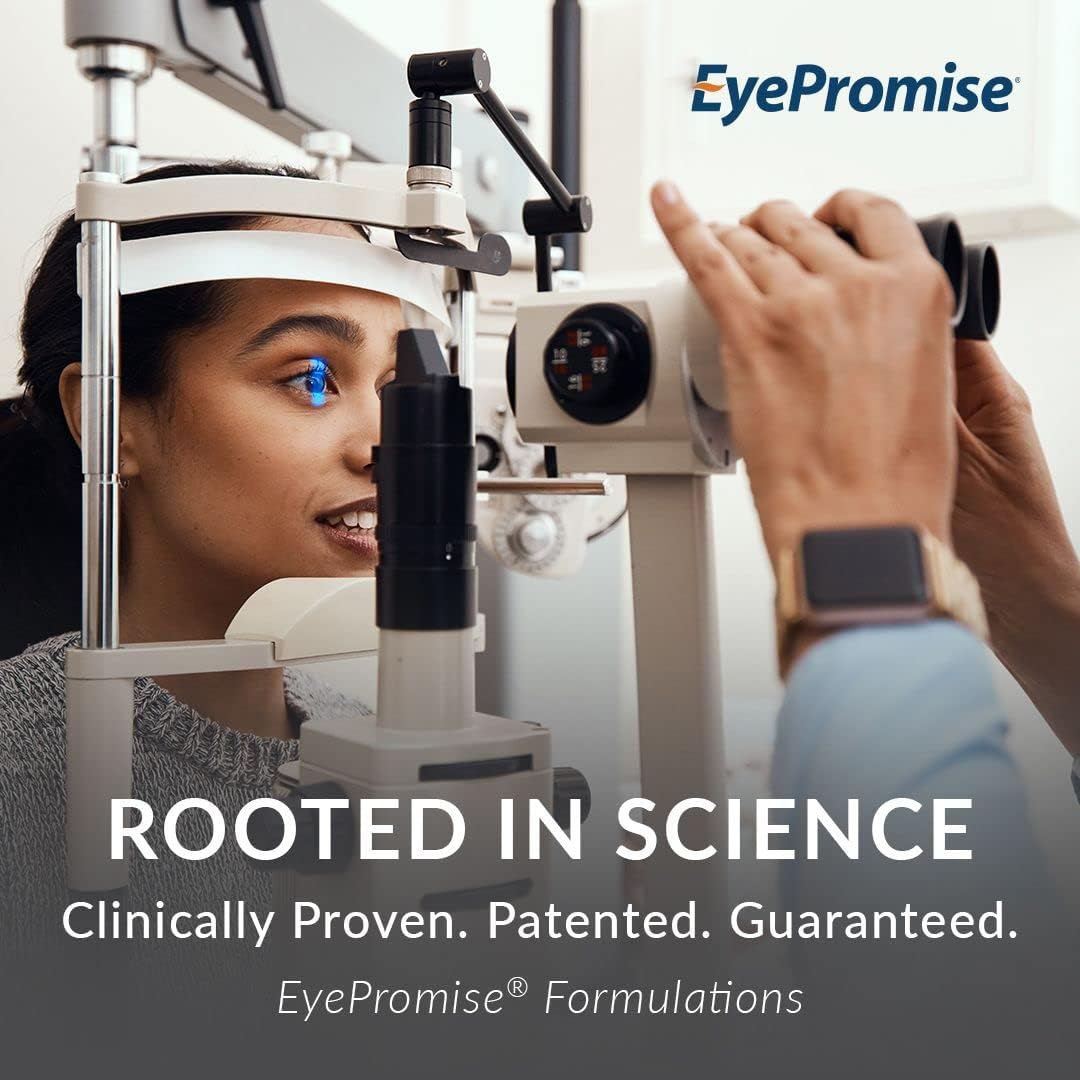 Eyepromise Screen Shield All-In-One Eye Vitamin | Omega–3 Fish Oil, Bilberry, Lutein, Zeaxanthin, Vitamins A, C, B12, Zinc | 30 One-A-Day, Easy-Swallow Softgel Capsules : Health & Household
