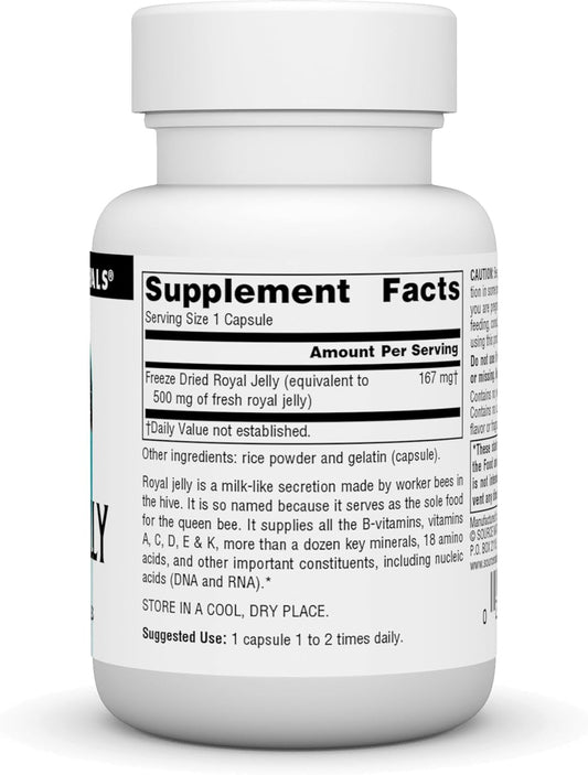 Source Naturals Royal Jelly, 500Mg, 60 Capsules60 Count (Pack Of 1)