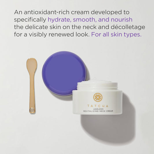 Tatcha Revitalizing Neck Cream | Hydrate, Smooth & Nourish Delicate Skin On Neck And Décolletage, 50 Ml | 1.7 Oz