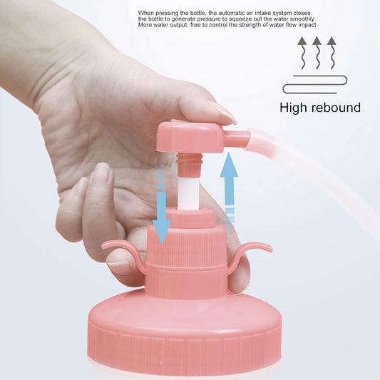 Vaginal Douch,Reusable Vaginal Cleansing System 500ml Vaginal Cleanser Vaginal Douche for Women,Manual Pressure Stable Water Flow Perineal Bottle for Postpartum