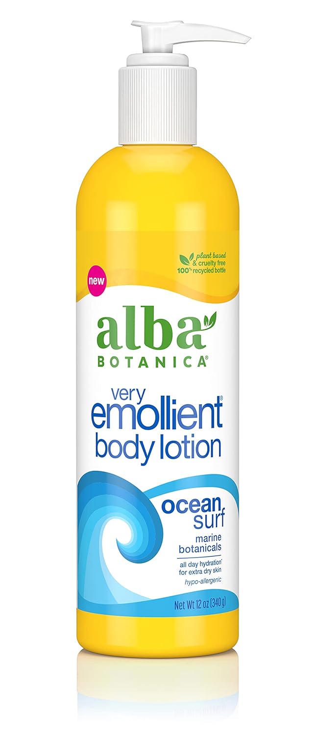 Alba Botanica Very Emollient Body Lotion, Ocean Surf, 32 Oz