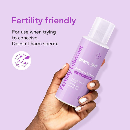 Premom Water Based Fertility Lubricant - Pregnancy-Prep Lube for Women & Couples Trying to Conceive: Sperm Friendly | pH Balanced | Paraben Free | 2 Fl Oz