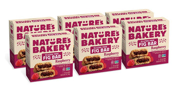 Nature’S Bakery Gluten Free Fig Bars, Raspberry, Real Fruit, Vegan, Non-Gmo, Snack Bar, 6 Boxes With 6 Twin Packs (36 Twin Packs)