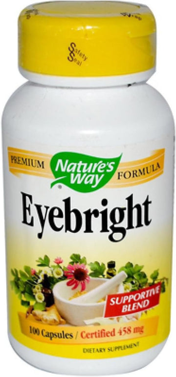 Eyebright Supportive Blend 458 MG (100 Capsules) : Health & Household
