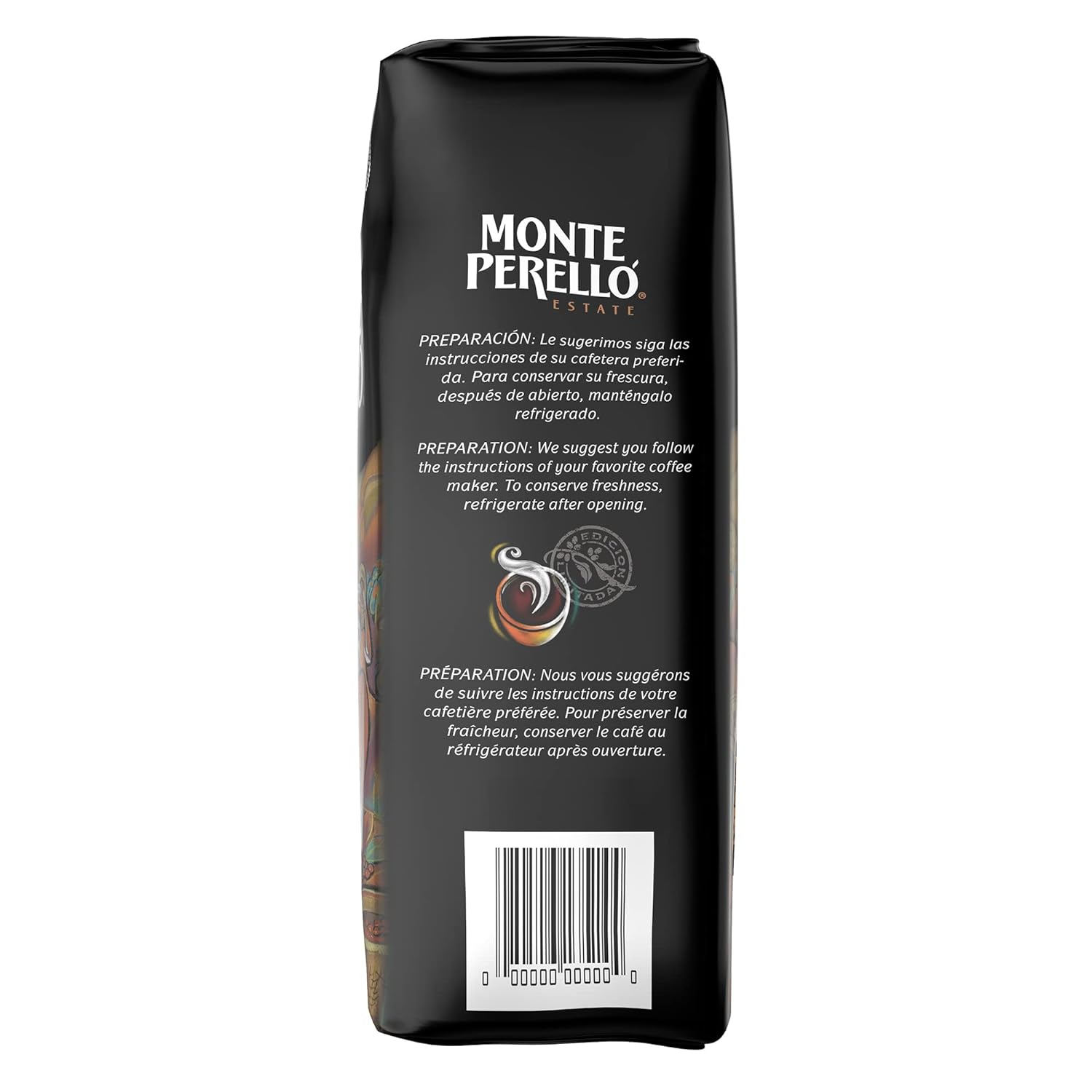 Monte Perelló, 16 oz Bag (1 LB/ 453.6 g), Ground Coffee, Medium Roast - Product from the Dominican Republic (Pack of 1) : Grocery & Gourmet Food