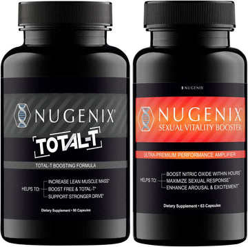 Nugenix Total-T Free And Total Testosterone Booster Sexual Vitality Booster Bundle