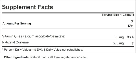 Andrew Lessman Nac-500 N-Acetyl Cysteine 180 Capsules - Helps Combat Daily Onslaught Of Damaging Free Radicals, Protects Brain, Heart, Lungs, Liver, Kidneys. Detoxifying Anti-Oxidant. No Additives