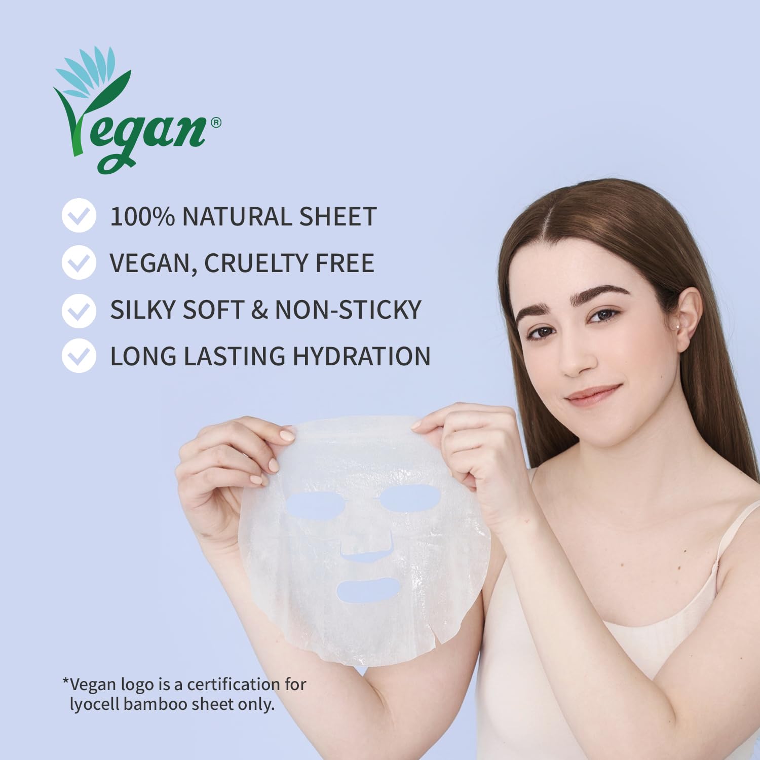 Cica Calming Mask For Face Sensitive Irritated Skin, Soothing, Moisturizing, Korean Anti Aging Face Mask, Eve Vegan, Chamomile, Hyaluronic Acid 10Ea