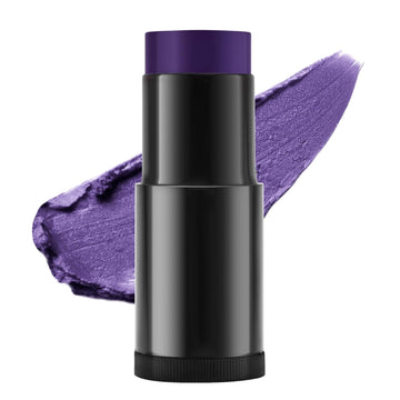 1Oz Face Body Paint Oil Stick - Non-Toxic Cream Blendable Foundation Makeup Sticks Halloween Face Body Eye Paint Skeleton Ghost Cosplay Costume Professional Sfx Corpse Special Effects - Purple