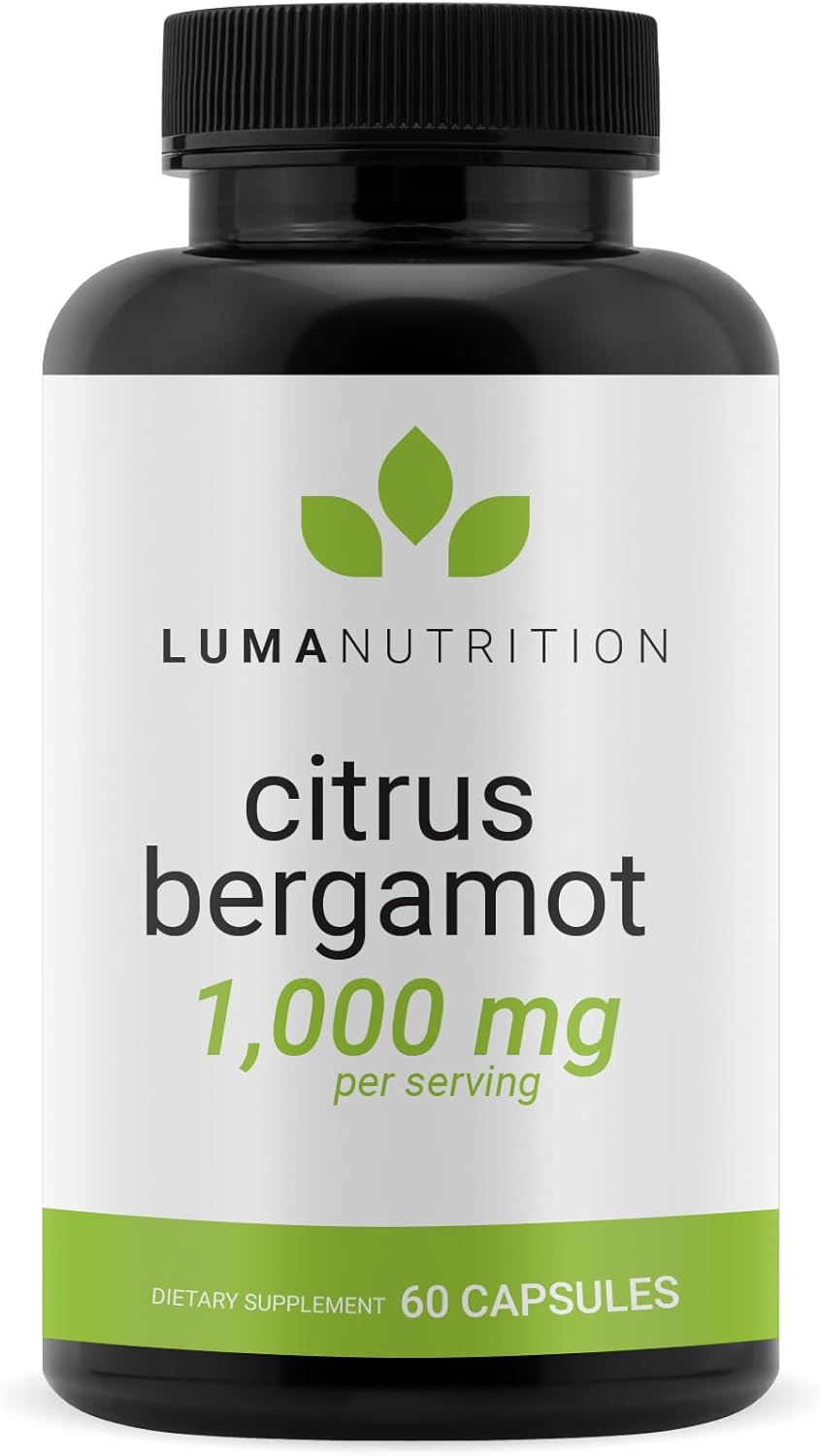 Luma Nutrition Citrus Bergamot 1000Mg - Citrus Bergamot Supplement - Made In The Usa - Veteran Owned - 60 Capsules