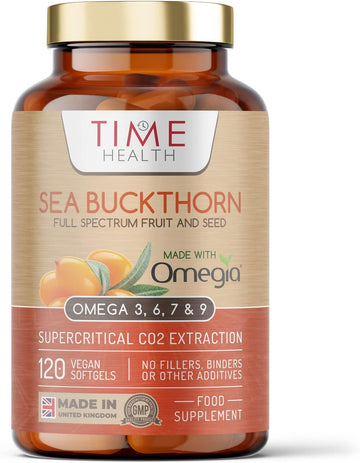 Wildcrafted Sea Buckthorn – Omega 3, 6, 7 & 9 – Optimal Eye & Skin Health – Carrageenan Free – Formulated With Premium Omegia® – Vegan, Kosher, Non-Gmo