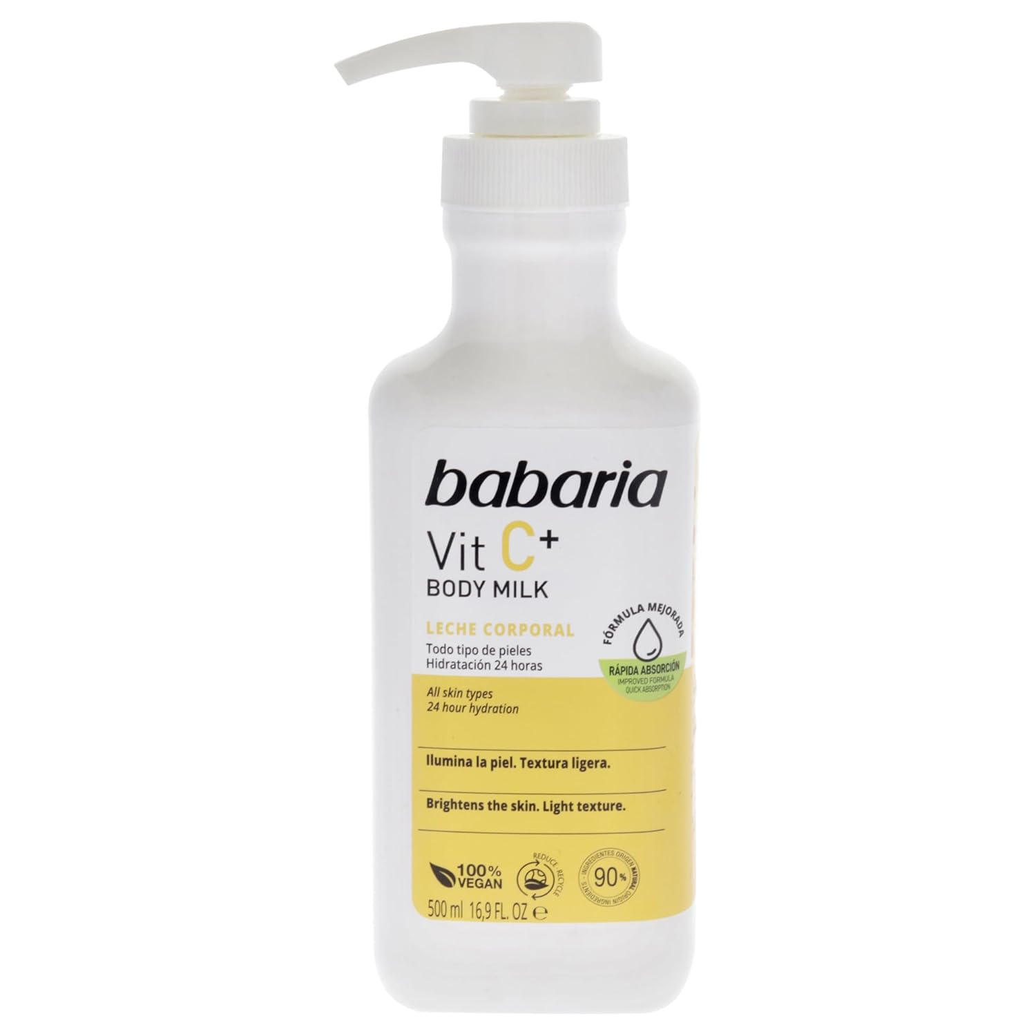 Babaria Vitamin C Body Milk - Body Lotion For Women - Boosts Collagen Production - Moisturizes - Body Cream For All Skin Types - 2 Pc