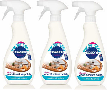 Ecozone Almond Wood Furniture Polish. Pack Of 3