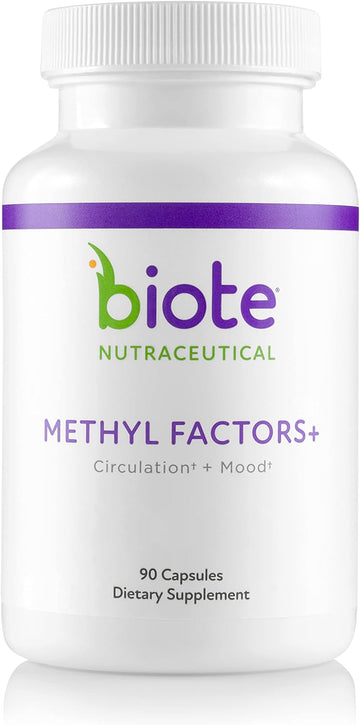 Biote Nutraceuticals - METHYL FACTORS+ - Circulation + Mood (90 Capsules)