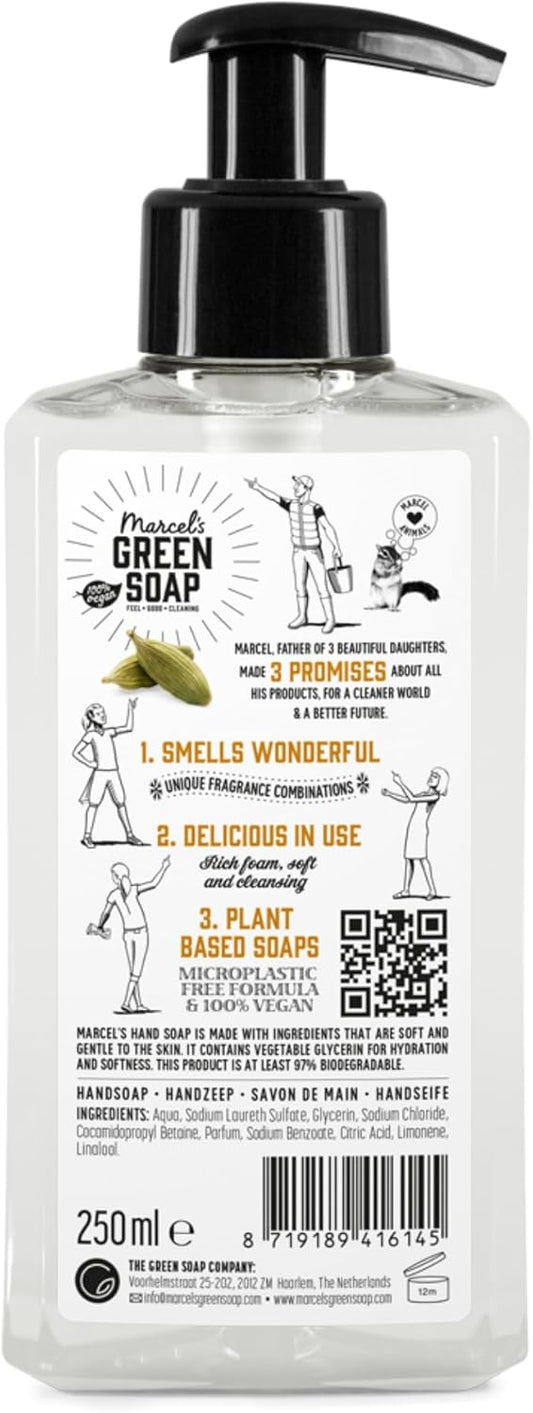 Marcel'S Green Soap - Hand Soap Patchouli & Cranberry - Handwash Dispenser - Eco Friendly - Vegan - 97% Biodegradable - 250 Ml