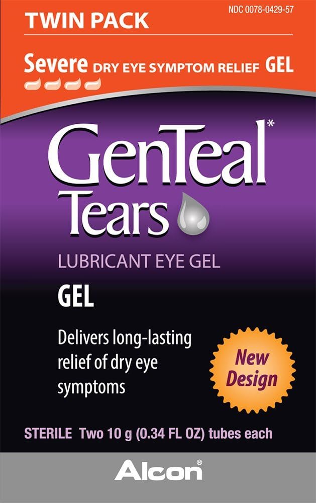 Genteal Lubricant Eye Gel, Severe, Twin Pack - ( 2 Tubes 10 Grams Each) - Packaging May Vary : Health & Household