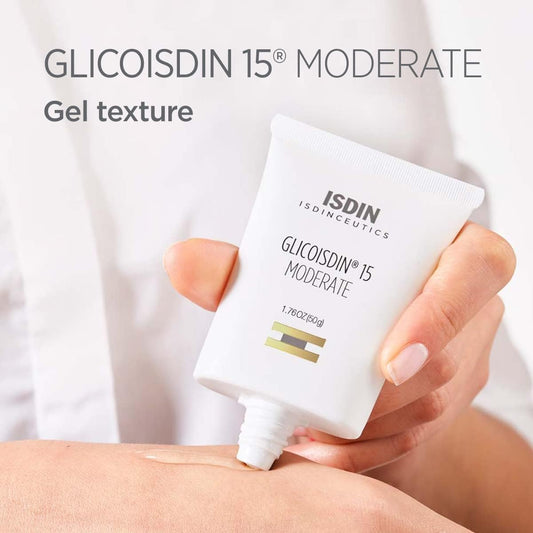 ISDIN Isdinceutics Glicoisdin 15 Moderate Gel (50g) | Facial gel with peeling effect, exfoliates the surface of the skin and helps to smooth its texture