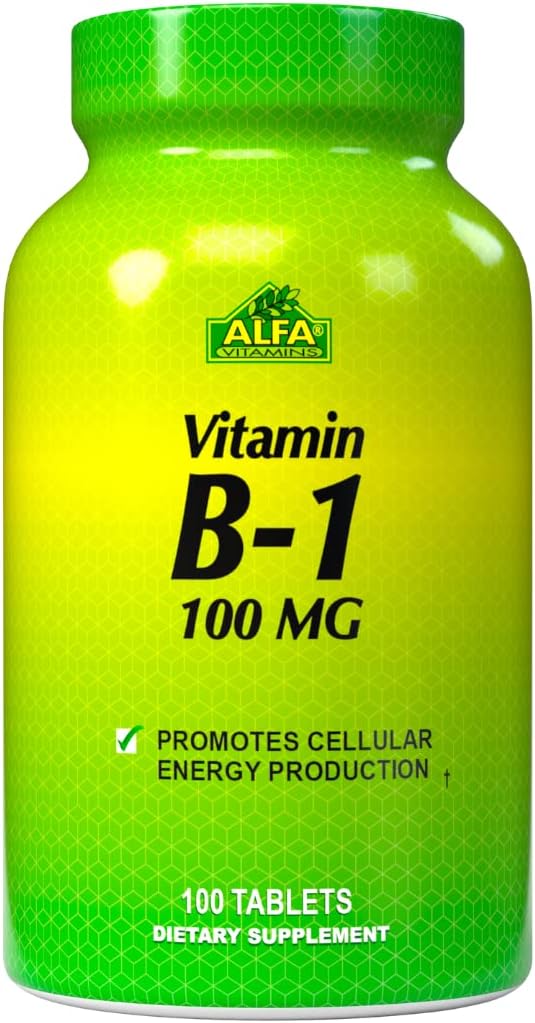 ALFA VITAMINS Vitamin B-1 100 Mg 100 Tablets. Thiamine