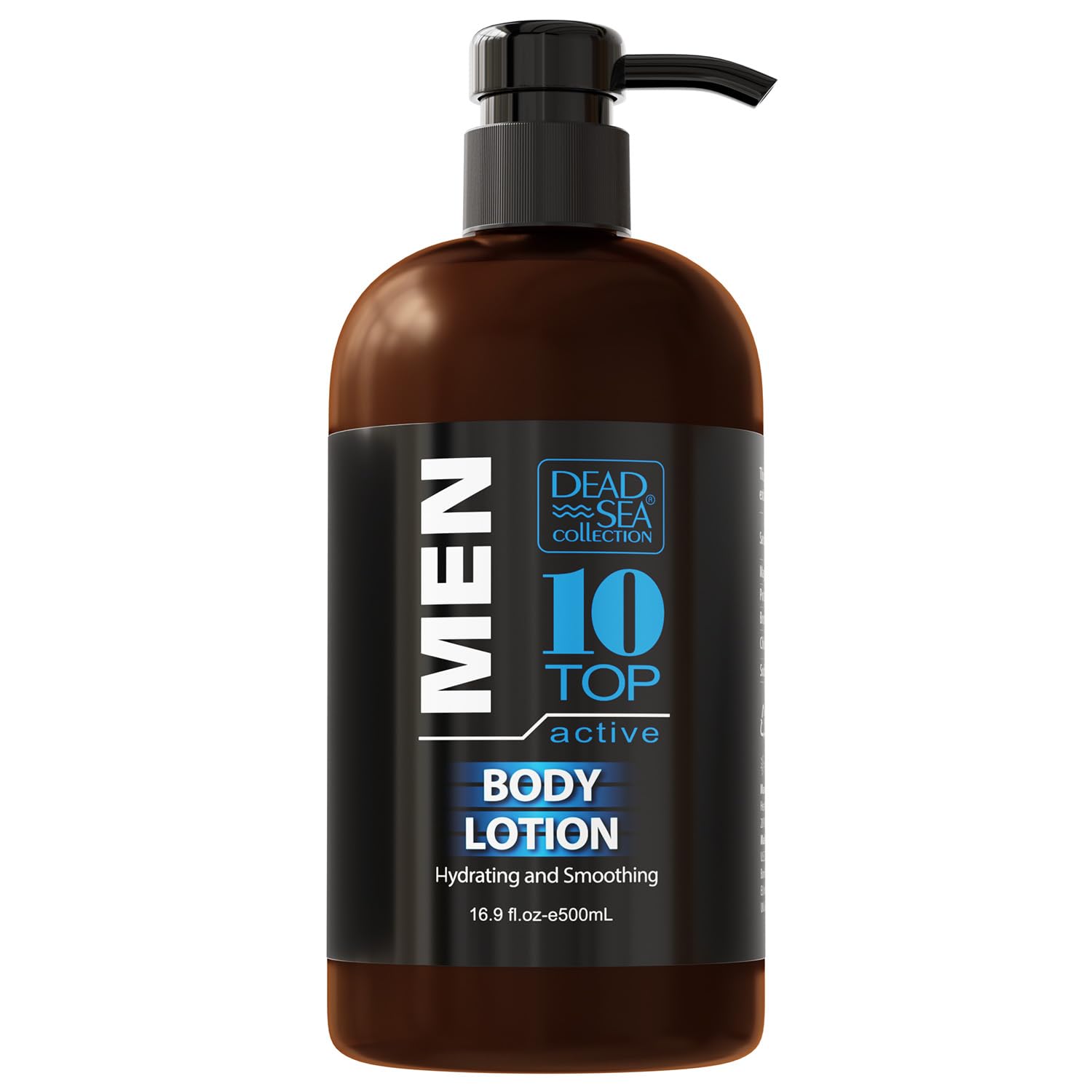 Dead Sea Collection Top 10 Men'S Body Lotion – Sandalwood Oil And Dead Sea Minerals - Maximum Hydration Nourishing Moisturizing Lotion For Men - 16.9 Fl Oz Bottle