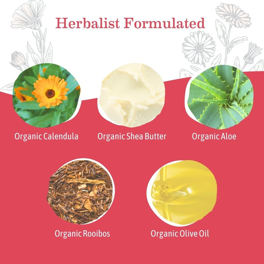 Earth Mama Simply Non-Scents Baby Lotion For Dry Skin, Calendula Cream, Skin Care For Kids, Organic Moisturizer, Unscented Lotion With Aloe, Rooibos, & Shea Butter, 8-Fl Oz : Baby