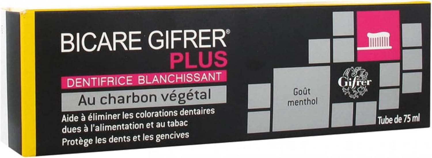 Gifrer Bicare Gifrer Plus Whitening Toothpaste With Vegetable Charcoal 75Ml