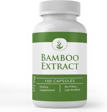 Pure Original Ingredients Bamboo Extract, (100 Capsules) Always Pure, No Additives Or Fillers, Lab Verified