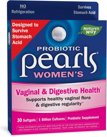 Nature'S Way Probiotic Pearls Womens, 1 Billion Live Cultures, 30 Softgels