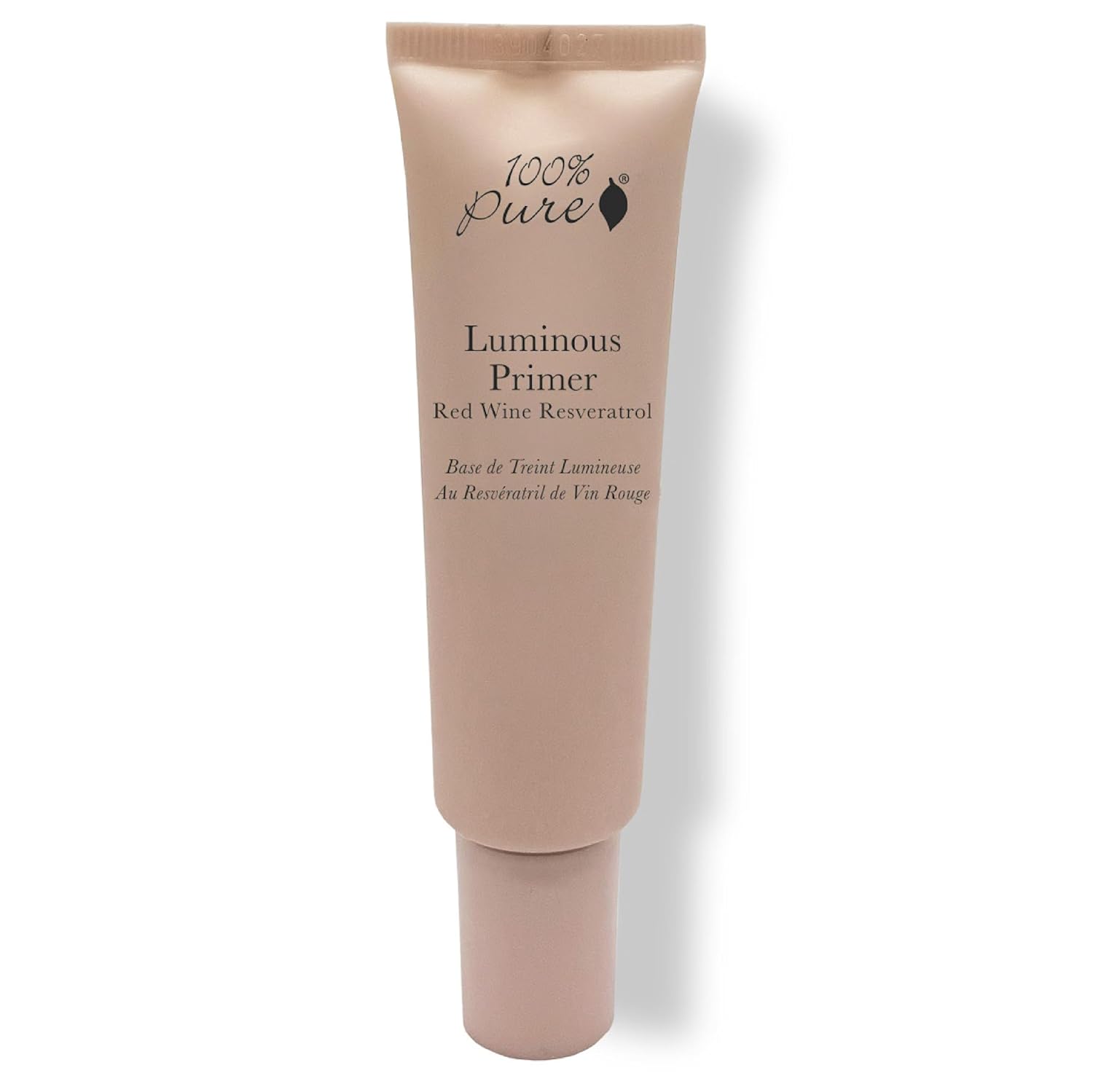 100% Pure Luminous Face Primer Illuminating Makeup Base & Moisturizer With Anti-Aging Antioxidants - Glowy Long-Lasting & Pore Diminishing Cosmetics Prep, Flawless Soothing Hydration - 1 Oz