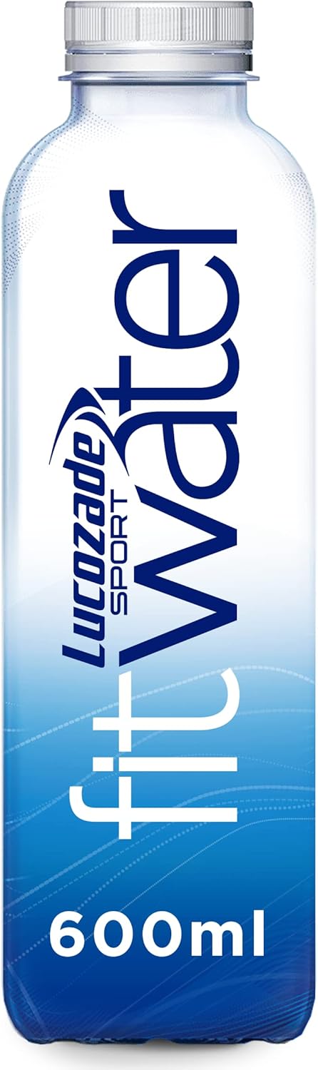 Lucozade Sport Fit Water - 12 Bottles X 600Ml - Purified Spring Water Drink - 4 Key Electrolytes - Zero Calories - Enhances Hydration & Fuels Performance