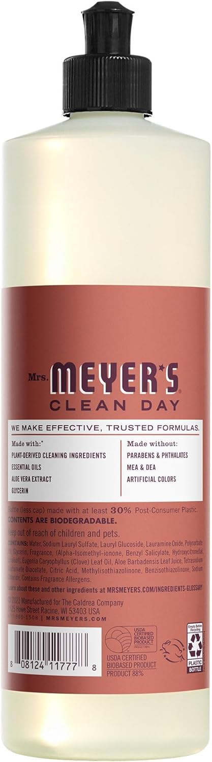 Mrs Meyers Clean Day Dish Soap, Fall Leaves Scent, 16 Fl Oz