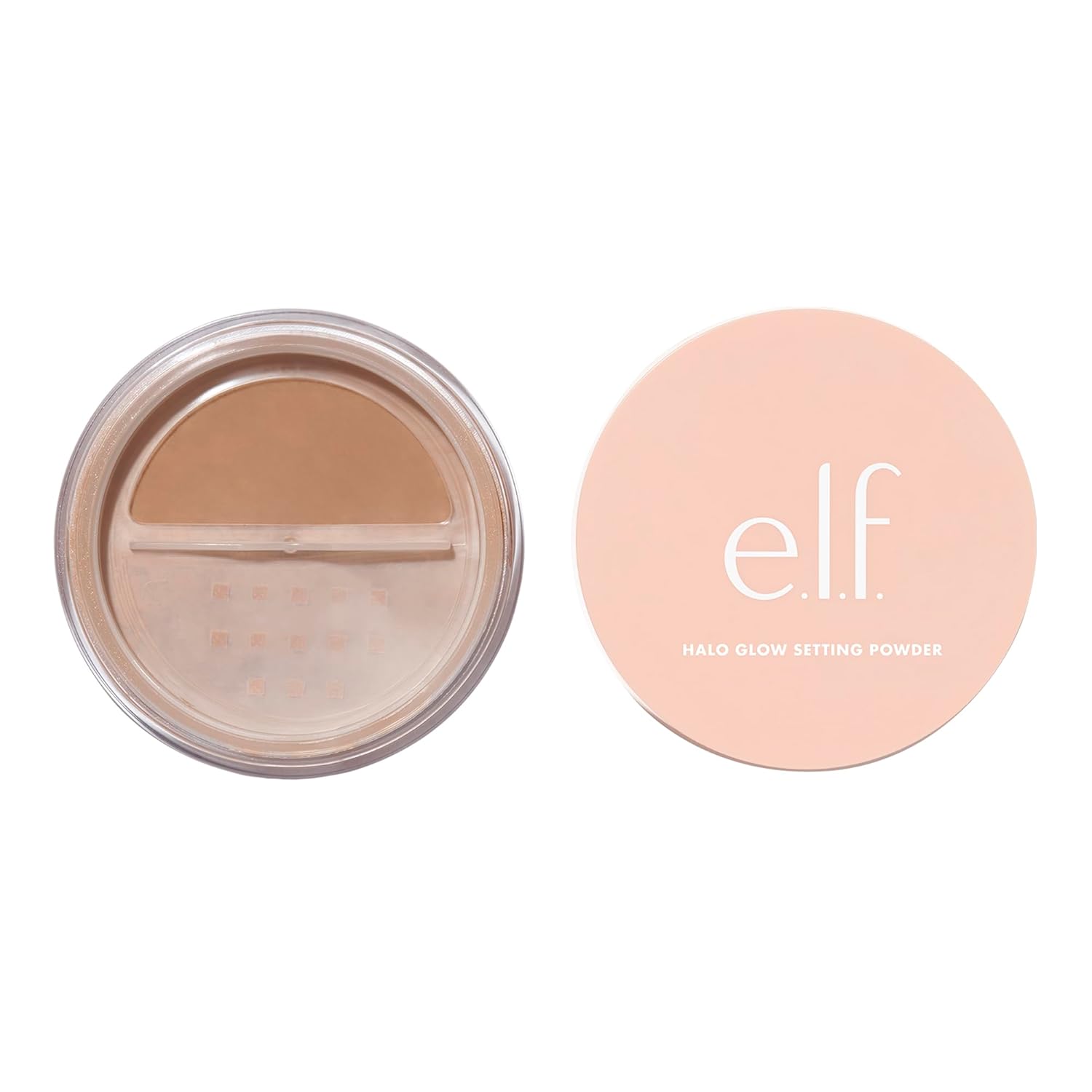 E.L.F. Halo Glow Setting Powder, Smooths The Look Of Pores & Fine Lines, Creates An Airbrushed Finish, Vegan & Cruelty-Free