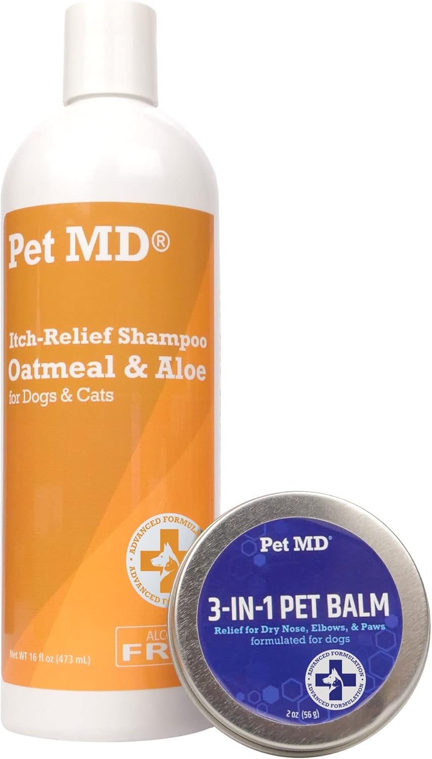 Pet Md Oatmeal + Aloe Shampoo & 3-In-1 Pet Balm