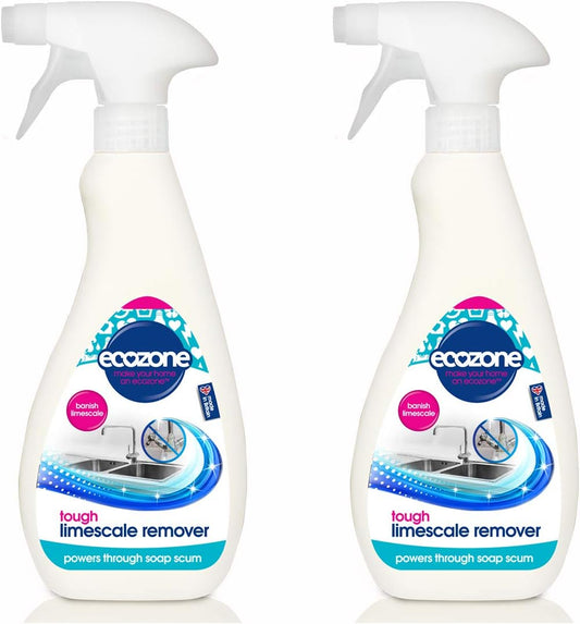 Ecozone Tough Limescale Remover Spray. Pack Of 2