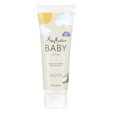 Sheamoisture Baby Lotion For Baby Skin 100% Virgin Coconut Oil, Clear Skin Moisturizer 8 Oz