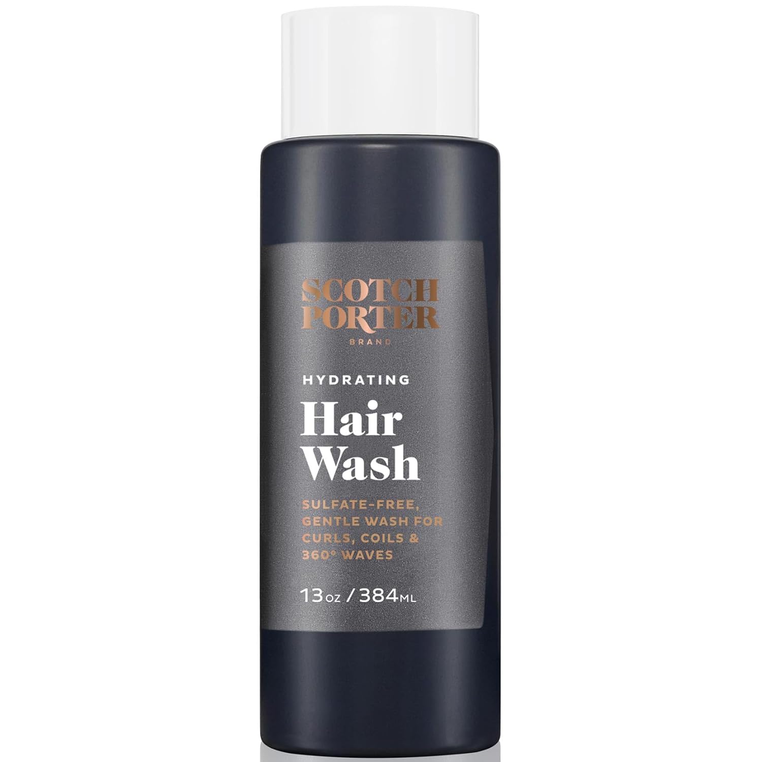 Scotch Porter Hydrating Hair Wash for Men | Gentle Shampoo Promotes Softness, Shine & Scalp Health | Free of Parabens, Sulfates & Silicones | Vegan | 13oz